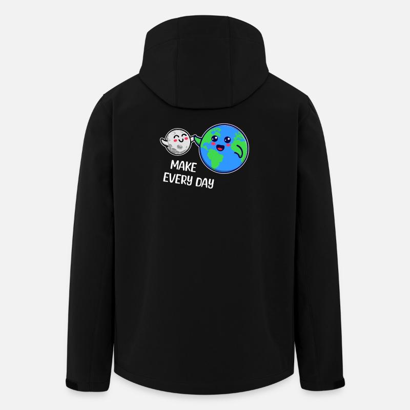 Mutter Erde Statement Umweltfreundlich Umwelt - Recycelte Männer Softshell-Jacke von Stanley/Stella - Schwarz