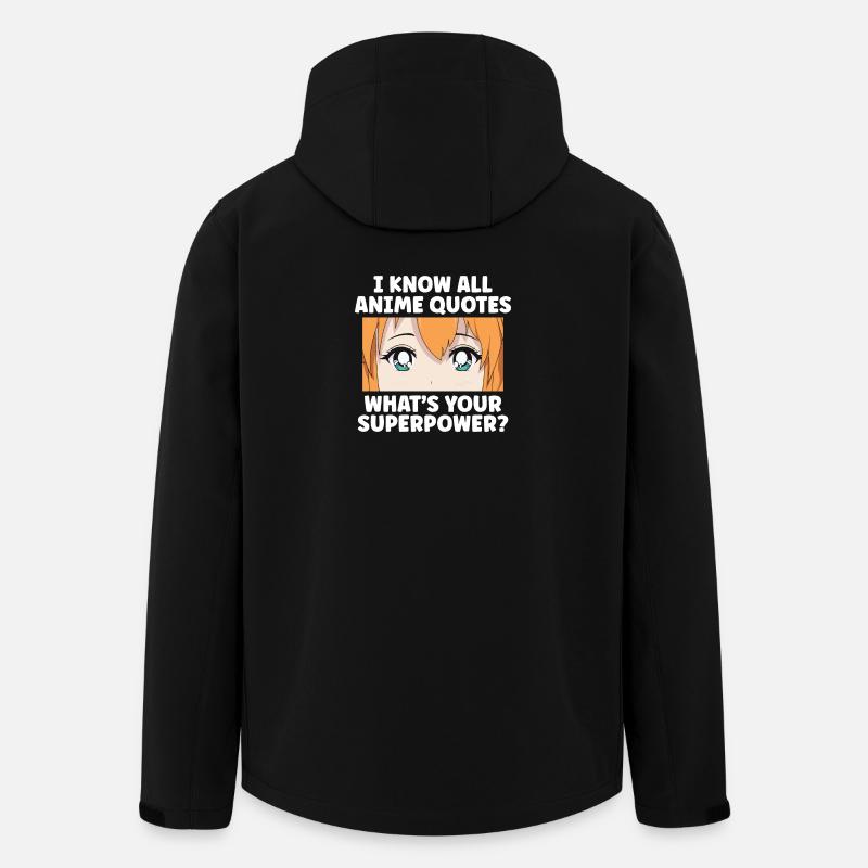Anime Serien Design - Recycelte Männer Softshell-Jacke von Stanley/Stella - Schwarz