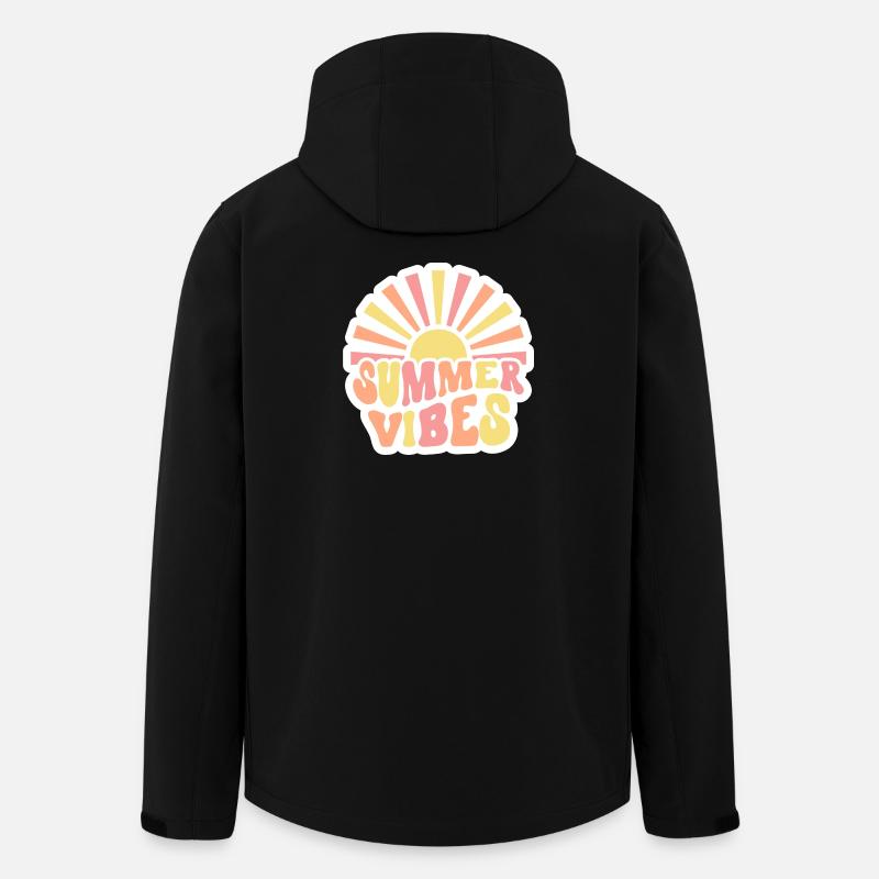 Ambiance estivale - Veste softshell homme en polyester recyclé Stanley/Stella - noir