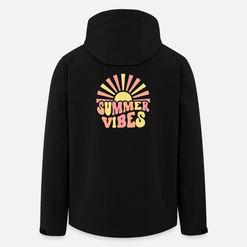 Summer Vibes - Recycelte Männer Softshell-Jacke von Stanley/Stella - Schwarz