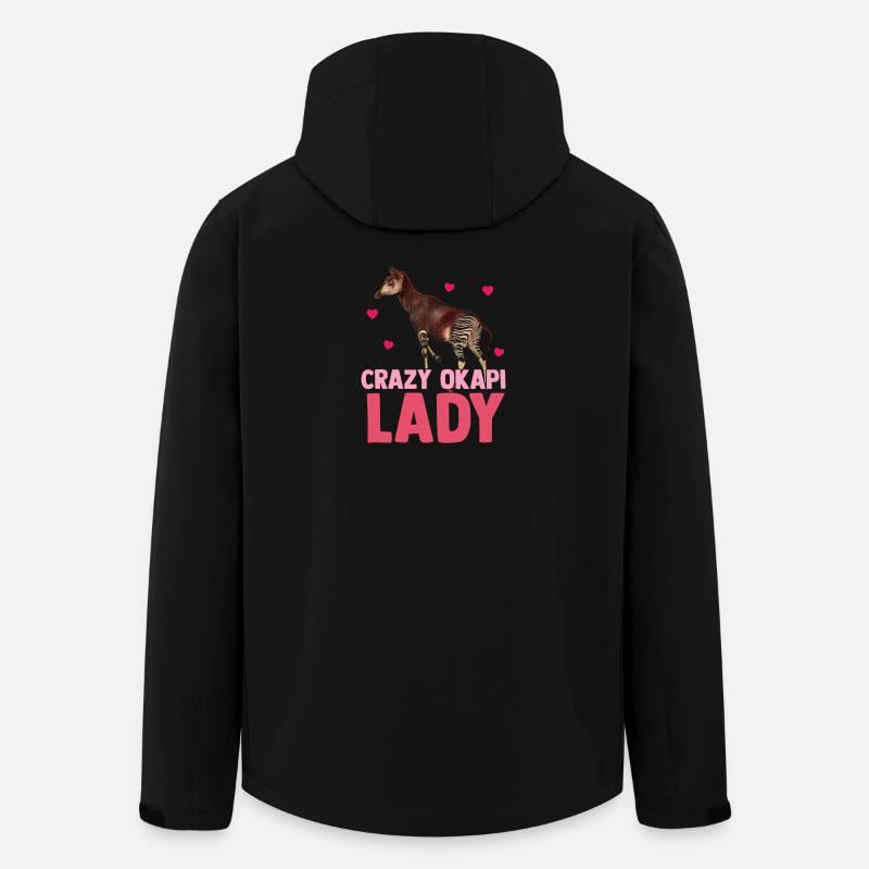 Im Herzen des Waldes Okapi - Recycelte Männer Softshell-Jacke von Stanley/Stella - Schwarz