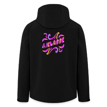 4. Klasse Grundschülerin Viertklässlerin - Recycelte Männer Softshell-Jacke von Stanley/Stella - Schwarz - Hinten - AI Model Male 185 light (185cm)