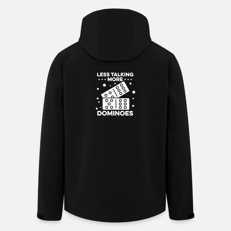 Conception de jeux Domino - Veste softshell homme en polyester recyclé Stanley/Stella - noir