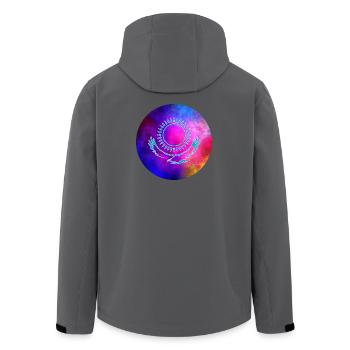 Kasachstan Galaxie Geschenk - Recycelte Männer Softshell-Jacke von Stanley/Stella - Schwarz - Hinten - AI Model Male 185 light (185cm)
