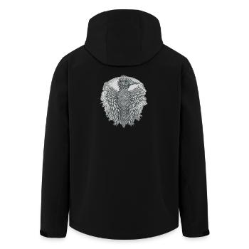 Totem du Canard - Veste softshell homme en polyester recyclé Stanley/Stella - noir - Dos - AI Model Male 185 light (185cm)