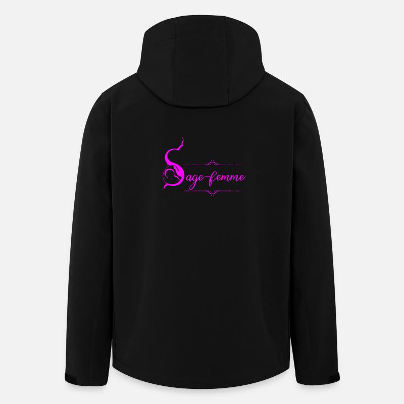 Hebamme - Recycelte Männer Softshell-Jacke von Stanley/Stella - Schwarz