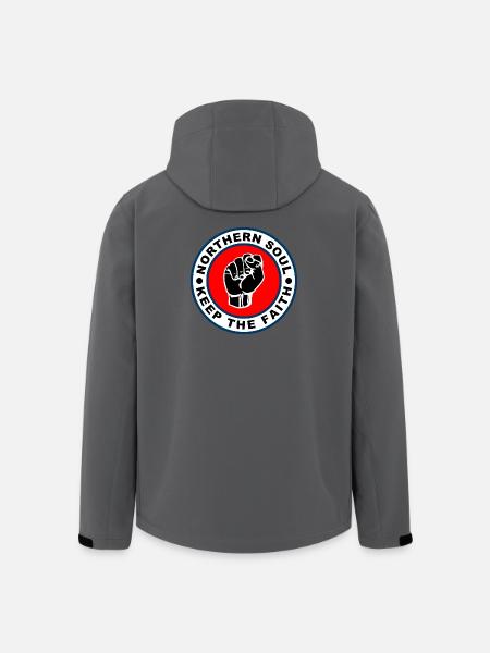 60s Style Northern Soul Keep The Faith Mod - Men’s Recycled Softshell Jacket by Stanley/Stella - black