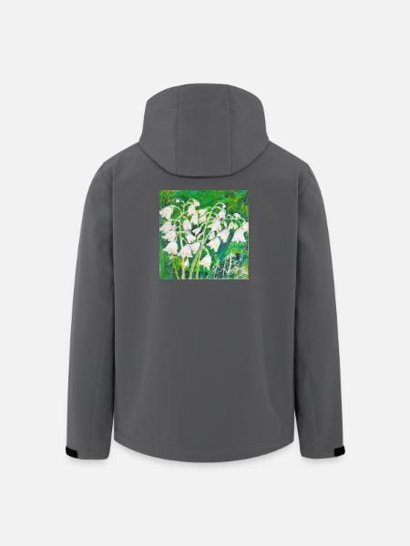 Maiglöckchen im impressionistischen Stil - Recycelte Männer Softshell-Jacke von Stanley/Stella - Schwarz