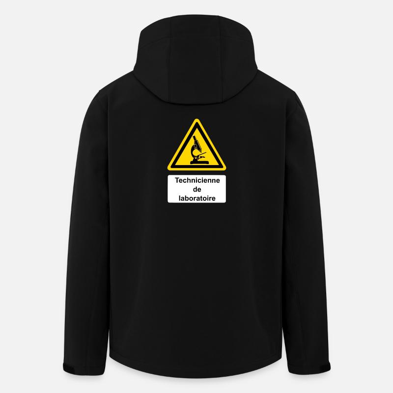 Technicienne de laboratoire - Veste softshell homme en polyester recyclé Stanley/Stella - noir