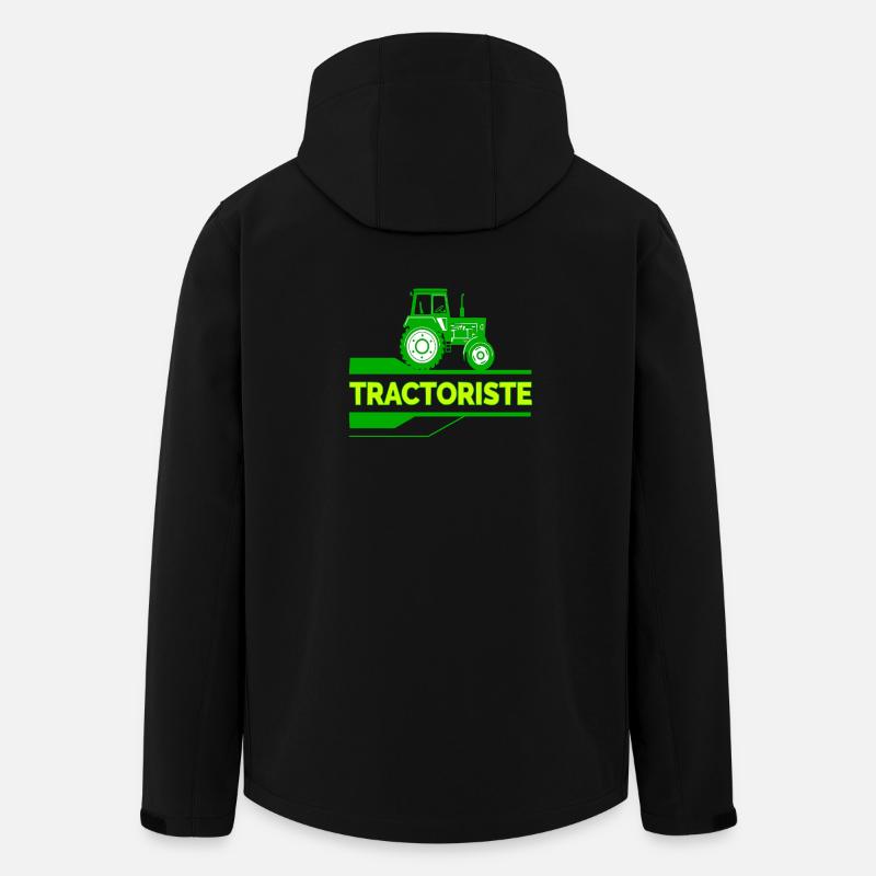 Traktorfahrer - Recycelte Männer Softshell-Jacke von Stanley/Stella - Schwarz
