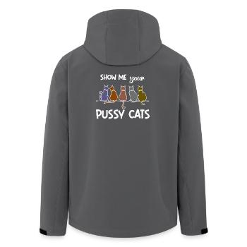 Déclaration de chat Animal préféré Animaux de compagnie Animaux - Veste softshell homme en polyester recyclé Stanley/Stella - noir - Dos - AI Model Male 185 light (185cm)