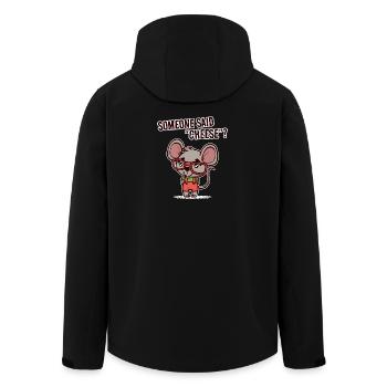 Mouse Lap Animal Statement Animaux de compagnie Animaux - Veste softshell homme en polyester recyclé Stanley/Stella - noir - Dos - AI Model Male 185 light (185cm)