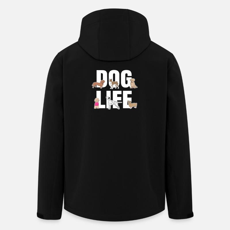 Déclaration de chiot animal préféré - Veste softshell homme en polyester recyclé Stanley/Stella - noir
