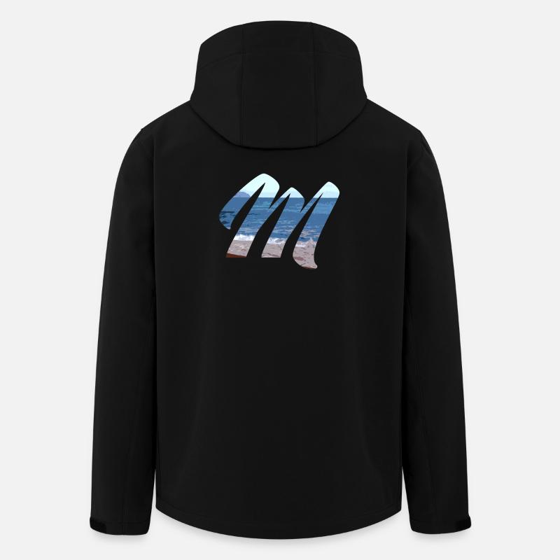 Meereswellen Kunst Design - Recycelte Männer Softshell-Jacke von Stanley/Stella - Schwarz