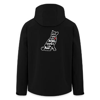 Déclaration d’animal en peluche Animaux de compagnie Chien Animal de compagnie Cœur - Veste softshell homme en polyester recyclé Stanley/Stella - noir - Dos - AI Model Male 185 light (185cm)