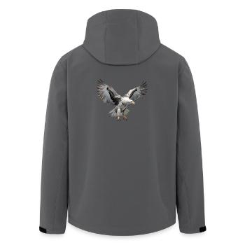Eagle Majestic Bird of Prey Golden Eagle - Men’s Recycled Softshell Jacket by Stanley/Stella - black - Back - AI Model Male 185 light (185cm)