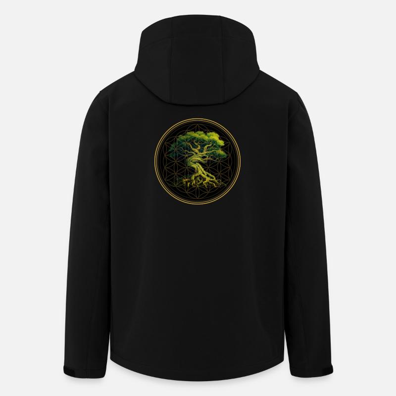 Arbre du monde Yggdrasil World Ash Logo - Veste softshell homme en polyester recyclé Stanley/Stella - noir