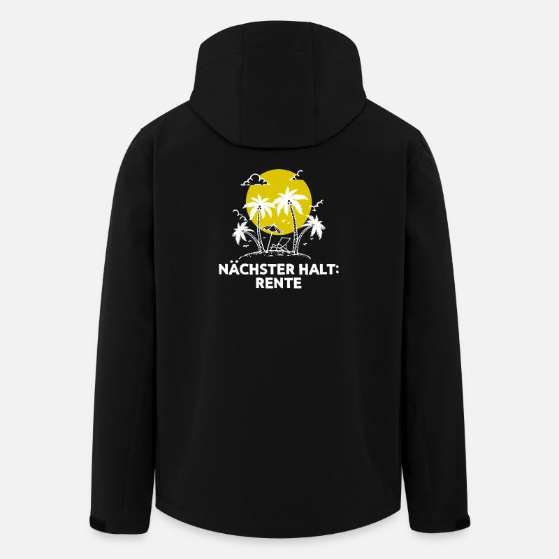 Ruhestand Pensionist Pensionierung Statement - Recycelte Männer Softshell-Jacke von Stanley/Stella - Schwarz