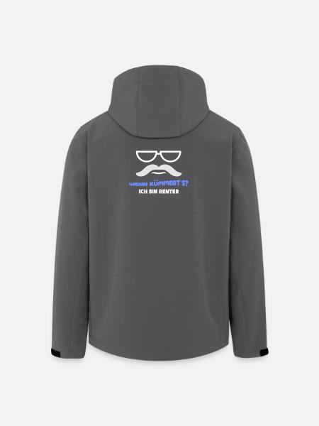 Ruhestand Pensionist Statement Lebensabend Senior - Recycelte Männer Softshell-Jacke von Stanley/Stella - Schwarz