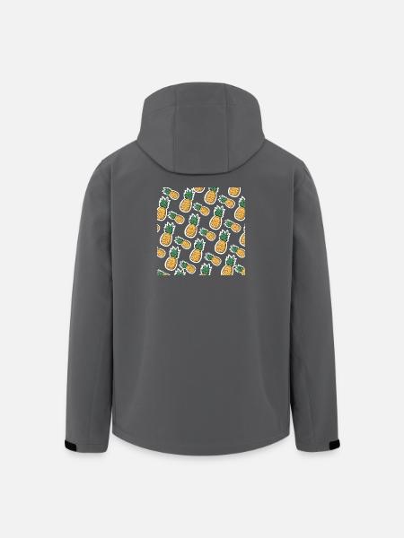 Tasty Pineapple - Men’s Recycled Softshell Jacket by Stanley/Stella - black