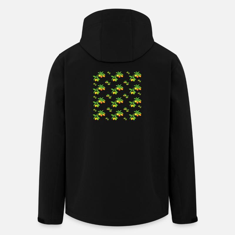 Delicious Mangoes - Pattern - Men’s Recycled Softshell Jacket by Stanley/Stella - black