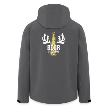 Bier, Bier trinken, Bier Fan - Recycelte Männer Softshell-Jacke von Stanley/Stella - Anthrazit - Hinten - AI Model Male 185 light (185cm)