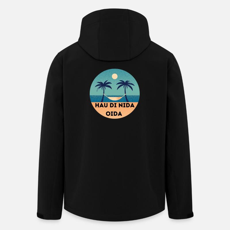 Hau di nida Oida. - Recycelte Männer Softshell-Jacke von Stanley/Stella - Schwarz