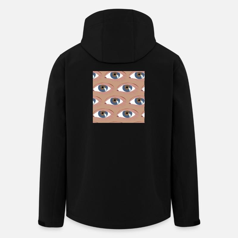 Eyes lined up - Men’s Recycled Softshell Jacket by Stanley/Stella - black