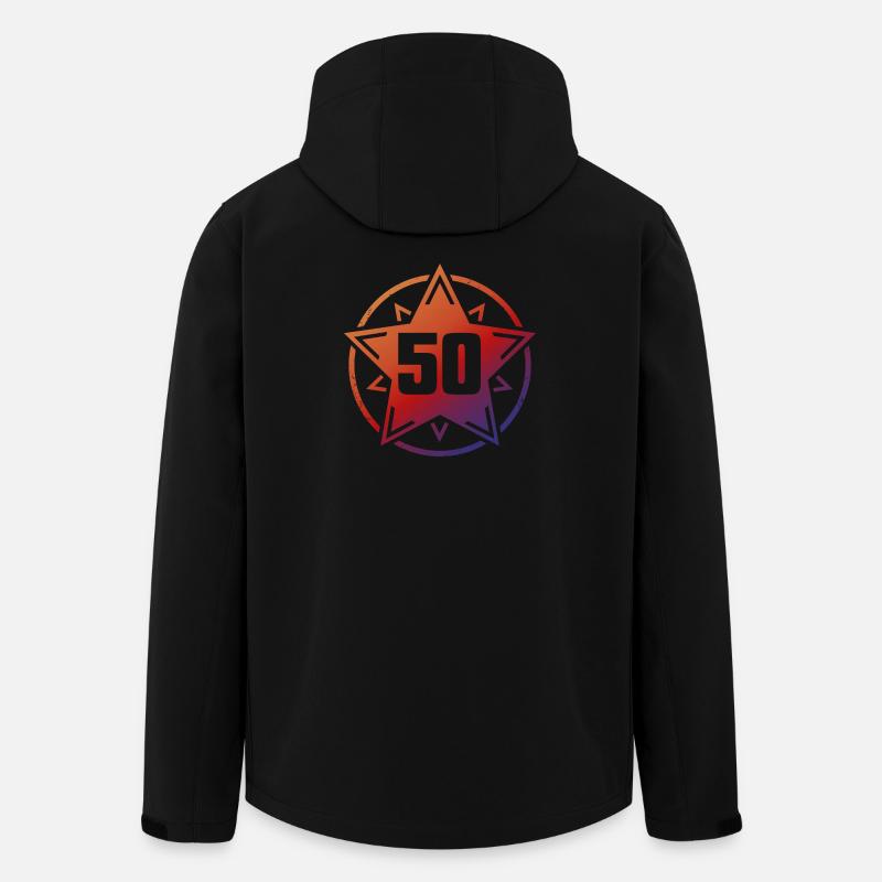 Super Star 50 - Recycelte Männer Softshell-Jacke von Stanley/Stella - Schwarz