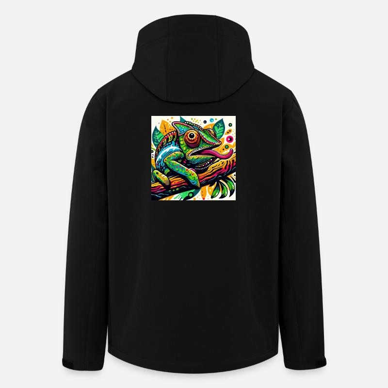 Caméléon - Veste softshell homme en polyester recyclé Stanley/Stella - noir