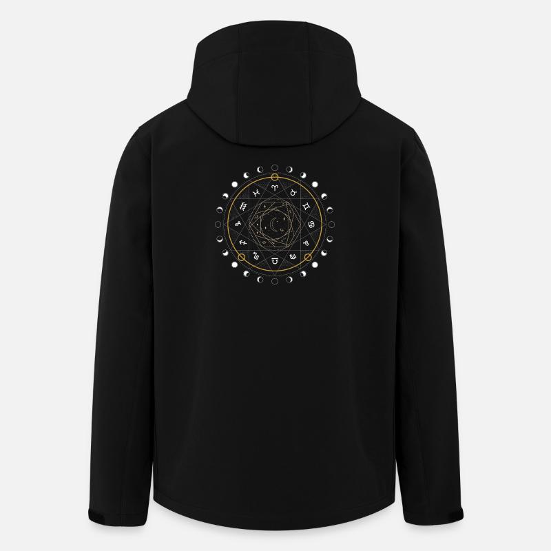 Mystic Moon Sigil Circle - Men’s Recycled Softshell Jacket by Stanley/Stella - black