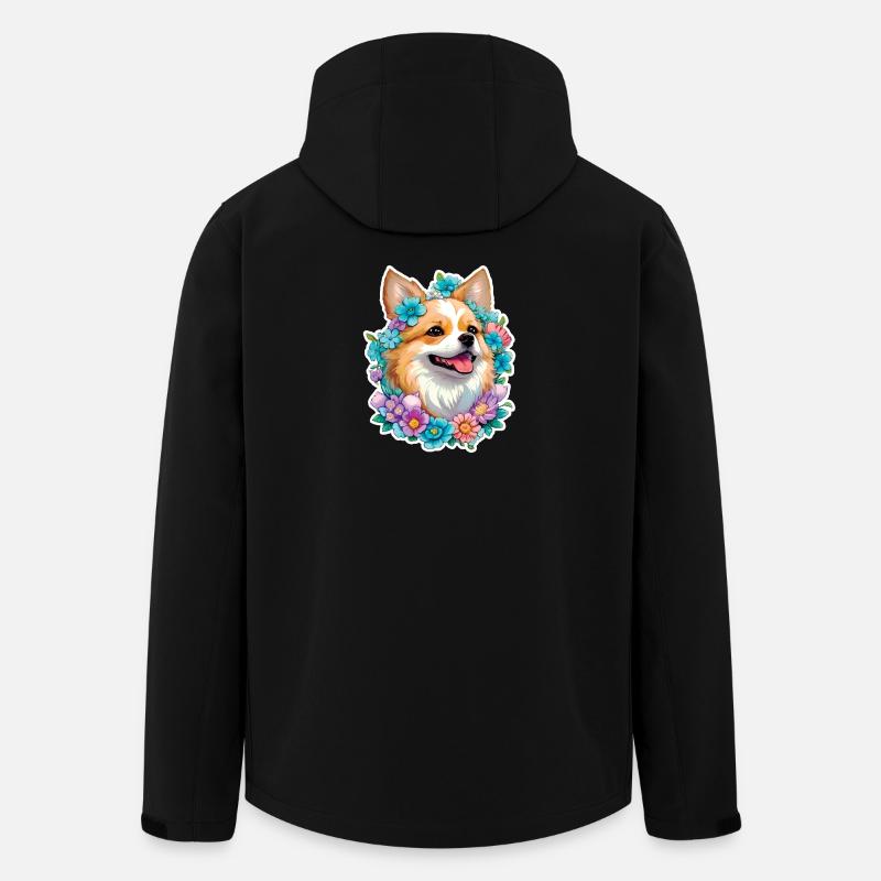 Pomeranian Zwergspitz - Recycelte Männer Softshell-Jacke von Stanley/Stella - Schwarz