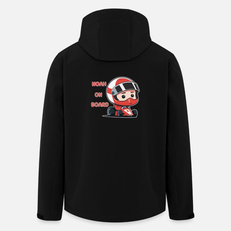 Noah à bord - Veste softshell homme en polyester recyclé Stanley/Stella - noir
