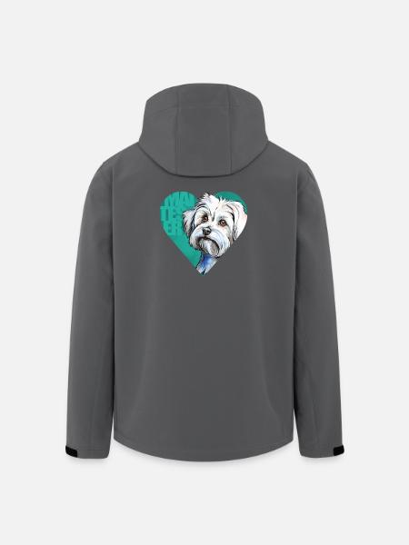 Malteser Portrait - Recycelte Männer Softshell-Jacke von Stanley/Stella - Schwarz