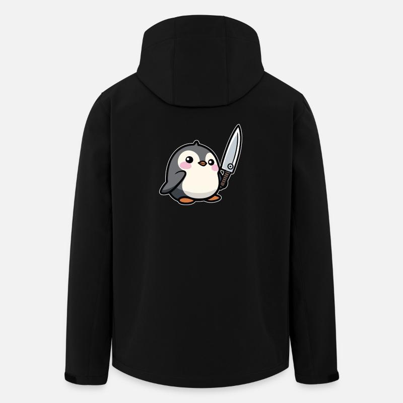 Drôle de pingouin - Veste softshell homme en polyester recyclé Stanley/Stella - noir