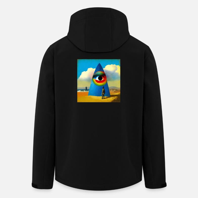 Surreal 04 - Recycelte Männer Softshell-Jacke von Stanley/Stella - Schwarz