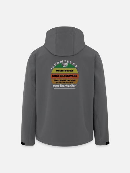 Vermieter Spruch - Recycelte Männer Softshell-Jacke von Stanley/Stella - Schwarz