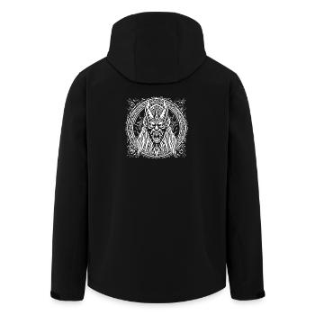 Mystical Tribal Demon - Men’s Recycled Softshell Jacket by Stanley/Stella - black - Back - AI Model Male 185 light (185cm)