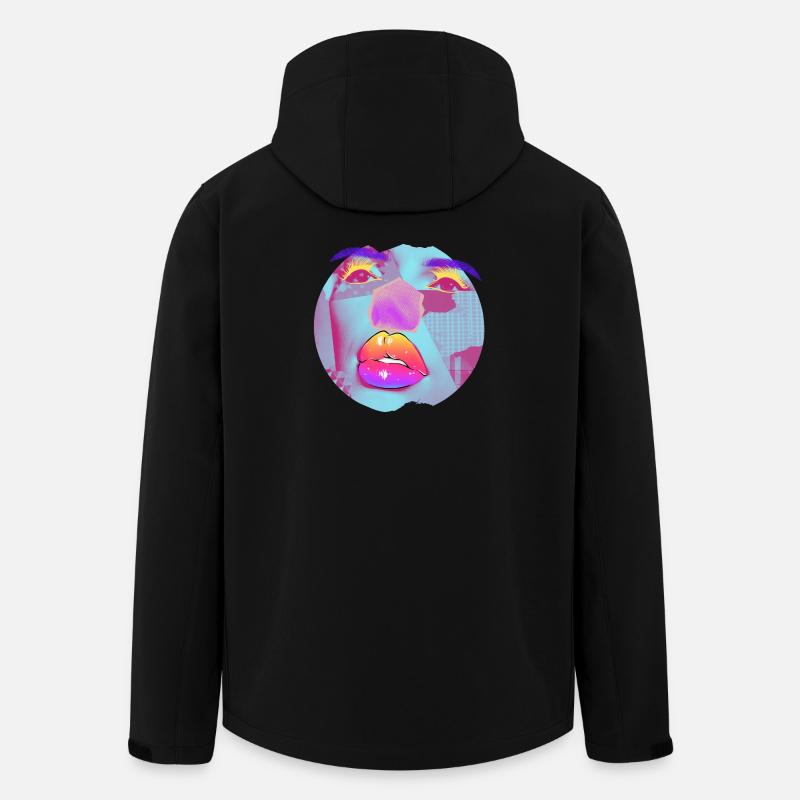 Pop Art helle Collage - Recycelte Männer Softshell-Jacke von Stanley/Stella - Schwarz