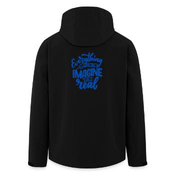 Everything is real - Men’s Recycled Softshell Jacket by Stanley/Stella - black - Back - AI Model Male 185 light (185cm)