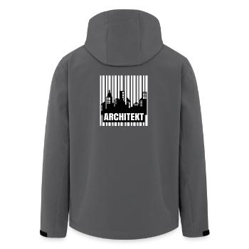 Architect Saying Work Career Job Supervisor - Men’s Recycled Softshell Jacket by Stanley/Stella - anthracite - Back - AI Model Male 185 light (185cm)