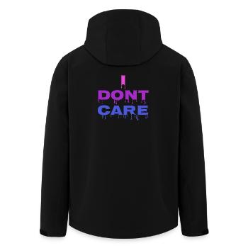 Haltung Ist Mir Wurscht Statement Egal - Recycelte Männer Softshell-Jacke von Stanley/Stella - Schwarz - Hinten - AI Model Male 185 light (185cm)