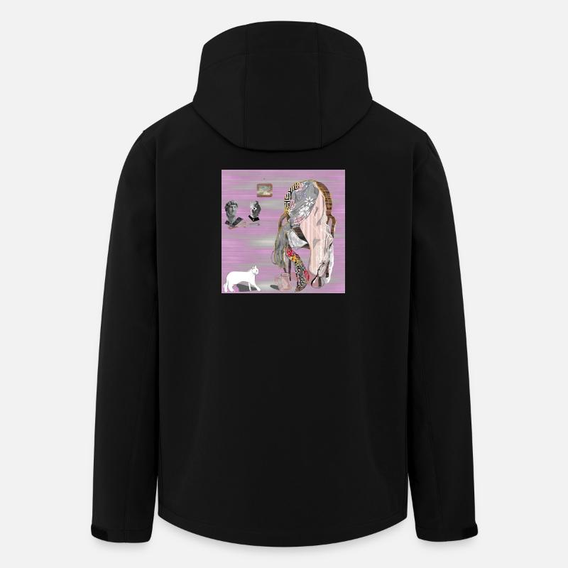 Chair of Reflections Glitched - Men’s Recycled Softshell Jacket by Stanley/Stella - black