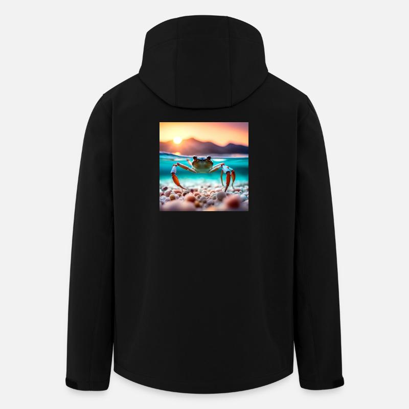 Underwater Crab - Men’s Recycled Softshell Jacket by Stanley/Stella - black