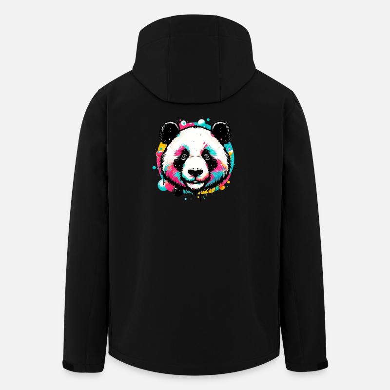 Panda - Veste softshell homme en polyester recyclé Stanley/Stella - noir