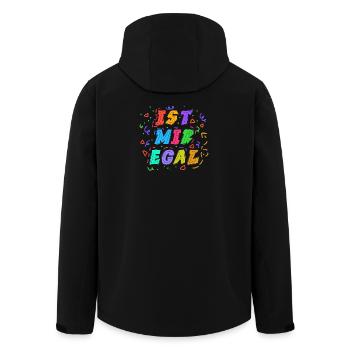 Ist Mir Egal Statement Gleichgültig Haltung - Recycelte Männer Softshell-Jacke von Stanley/Stella - Schwarz - Hinten - AI Model Male 185 light (185cm)