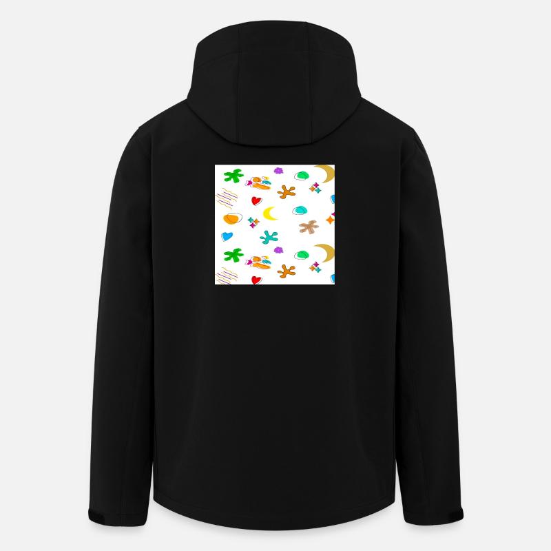 Pattern1 - Men’s Recycled Softshell Jacket by Stanley/Stella - black