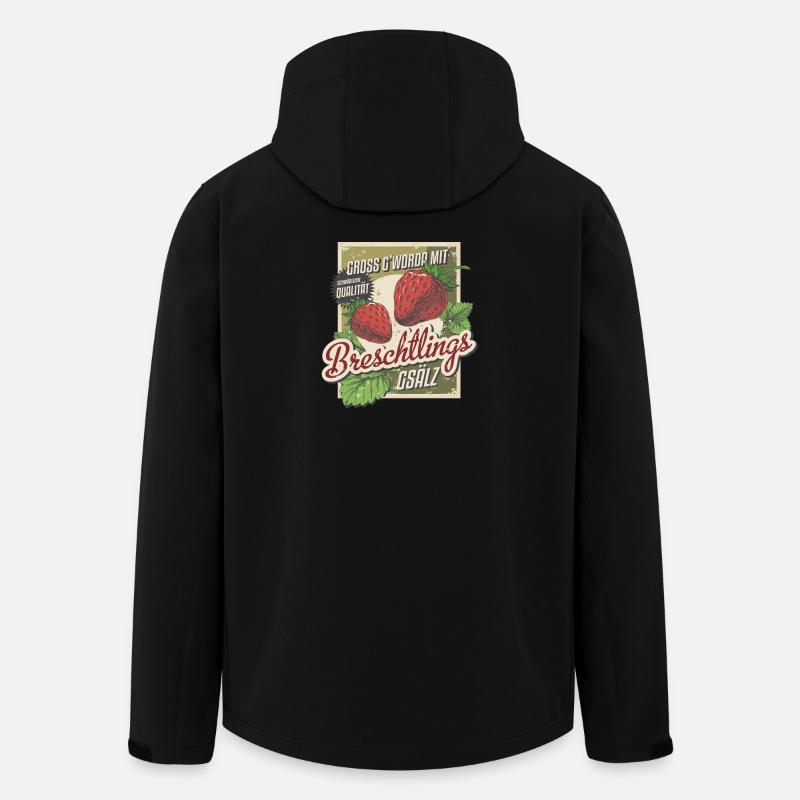 Breschtlingsgsälz - Recycelte Männer Softshell-Jacke von Stanley/Stella - Schwarz