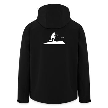 Water Sports Wakeboard Wakesurfing Surfboard Surfing - Men’s Recycled Softshell Jacket by Stanley/Stella - black - Back - AI Model Male 185 light (185cm)