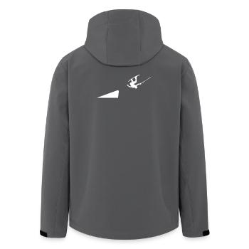 Sports nautiques Cascade Wakesurf Wakeboard Planche de surf - Veste softshell homme en polyester recyclé Stanley/Stella - charbon - Dos - AI Model Male 185 light (185cm)